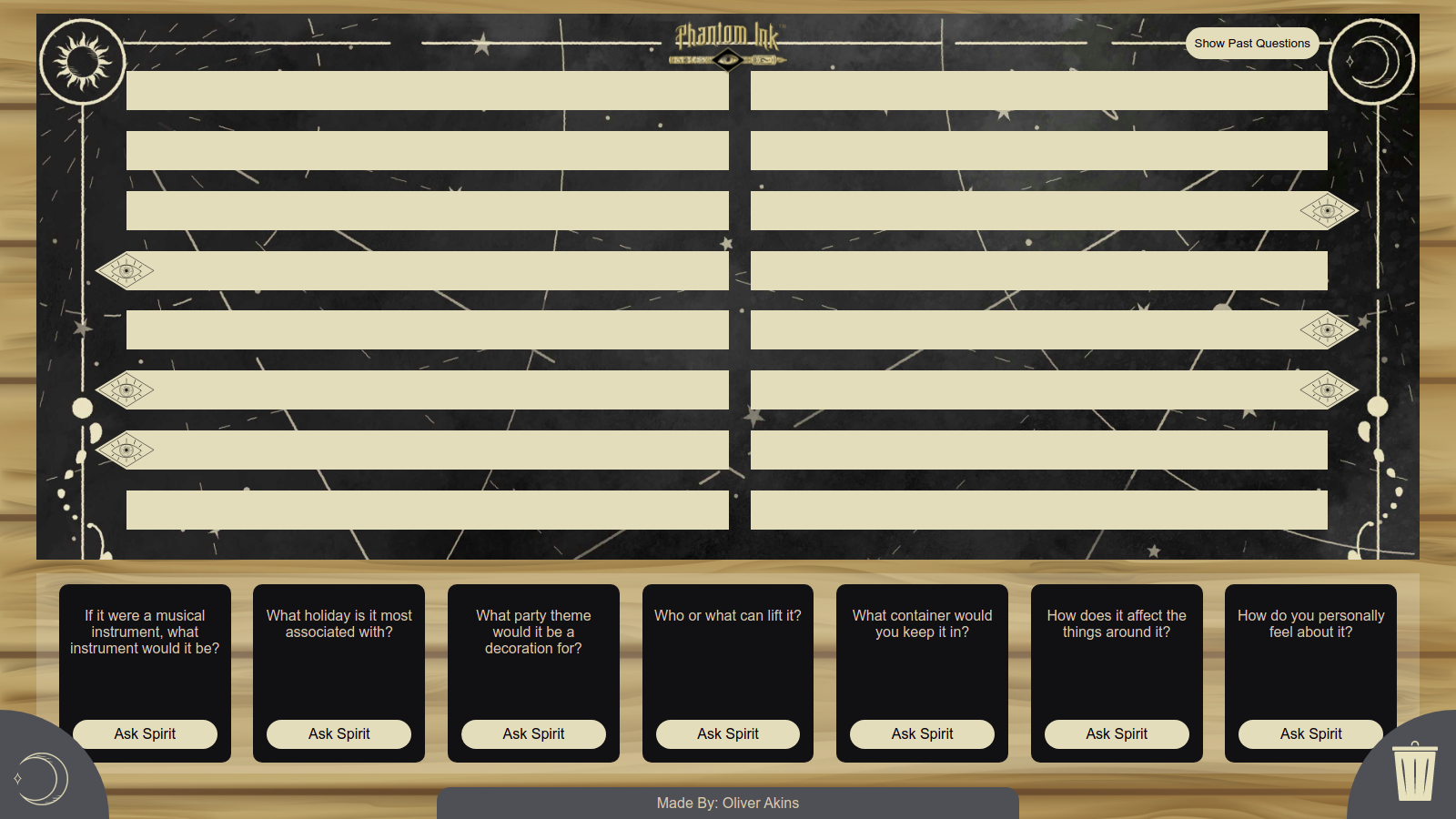 The way a Medium sees the game board when there are no other Mediums on their team